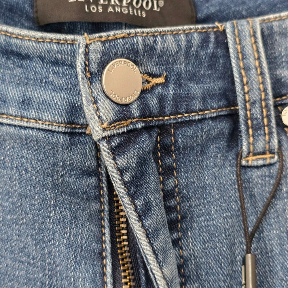 Liverpool High Rise Skinny Jeans 6 Medium Wash NWT - Picture 7 of 8